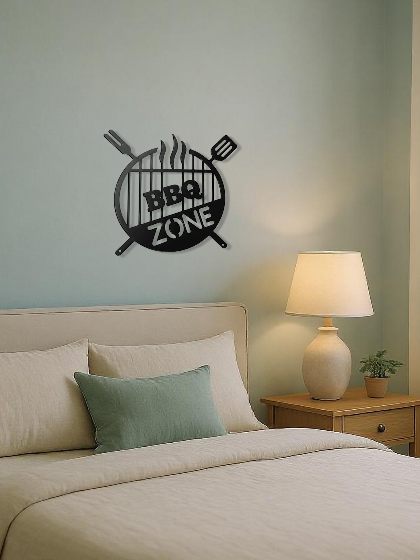 Metal Wall Sign,Vintage 3D Round Iron Word Art For Farmhouse,Country Home Decor